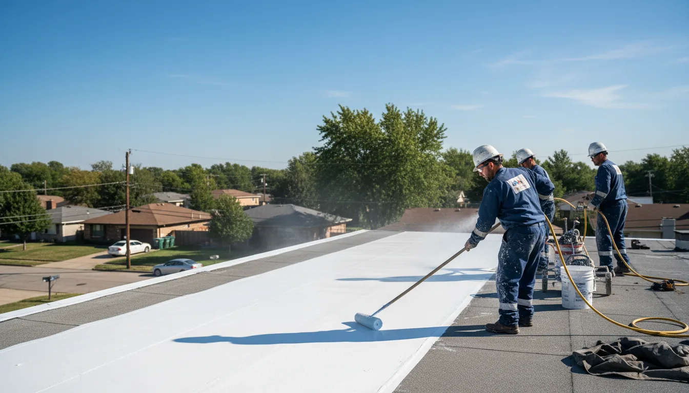 Commercial roof coating in Franklintown, PA near me